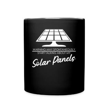 Solarzelle Sonne Erneuerbare Energie - Tasse einfarbig - Schwarz - Vorne