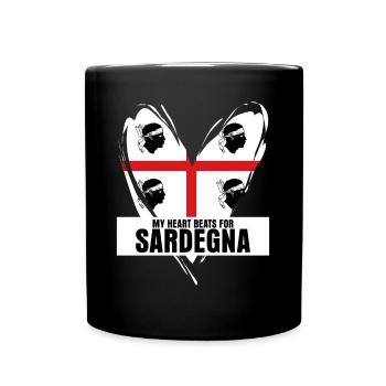 Sardegna Sardinia Heart Sardinia - Full Colour Mug - black - Front