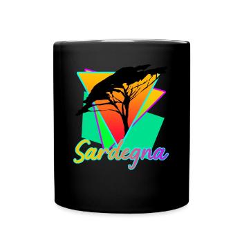 Sardinien Sardegna Retro Sardinia - Full Colour Mug - black - Front