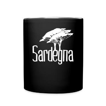 Sardinia Trees Sardegna Sardinia - Full Colour Mug - black - Front