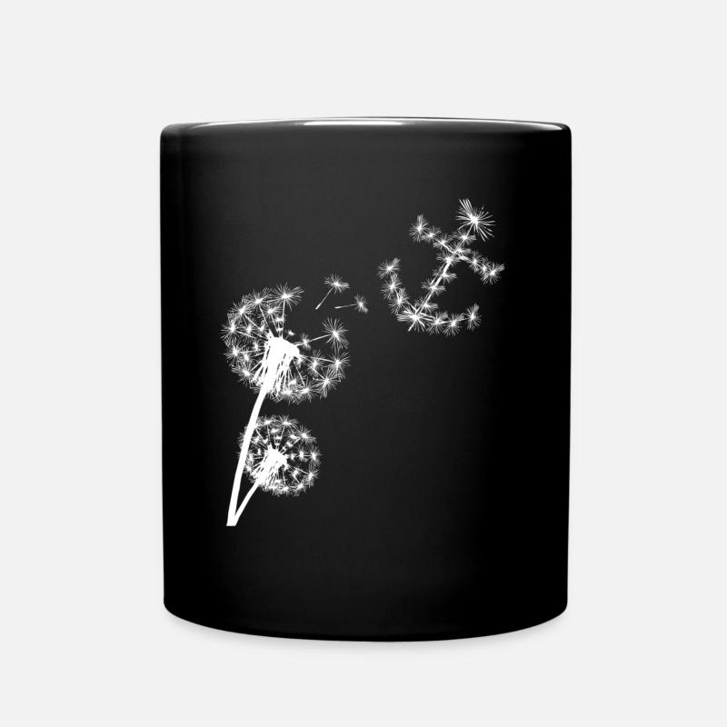 Pusteblume Anker Küste Nordsee Ostsee - Tasse einfarbig - Schwarz