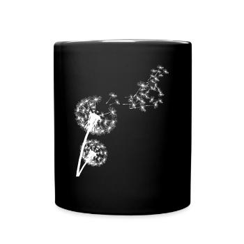 Reingeschaut Pusteblume - Tasse einfarbig - Schwarz - Vorne