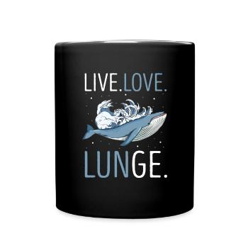 Beluga Whale Design für Meeressäuger und Orca - Tasse einfarbig - Schwarz - Vorne
