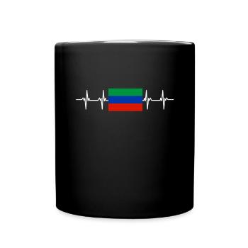 Russian Flag - Dagestan - Full Colour Mug - black - Front