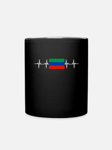 Russian Flag - Dagestan - Tasse einfarbig - Schwarz