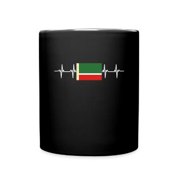 Russian Flag - Chechnya - Full Colour Mug - black - Front