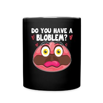 Costume de Blobfish - Visage de poisson Blob laid - - Mug uni - noir - Devant