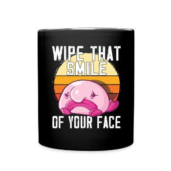 Costume de Blobfish - Visage de poisson Blob laid - - Mug uni - noir - Devant