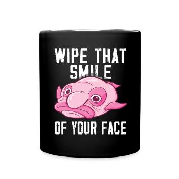 Costume de Blobfish - Visage de poisson Blob laid - - Mug uni - noir - Devant