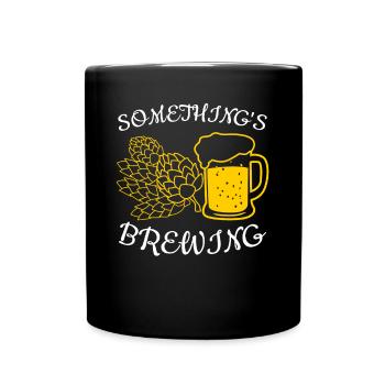 Brasserie de bière Brasserie de verre de bière Brasserie de houblon - Mug uni - noir - Devant