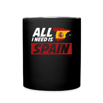Spain Holidays Spanish - Full Colour Mug - black - Front