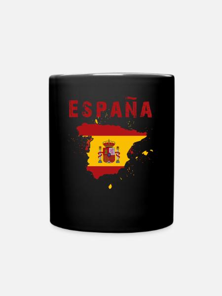 Spain Spanish Holidays - Full Colour Mug - black