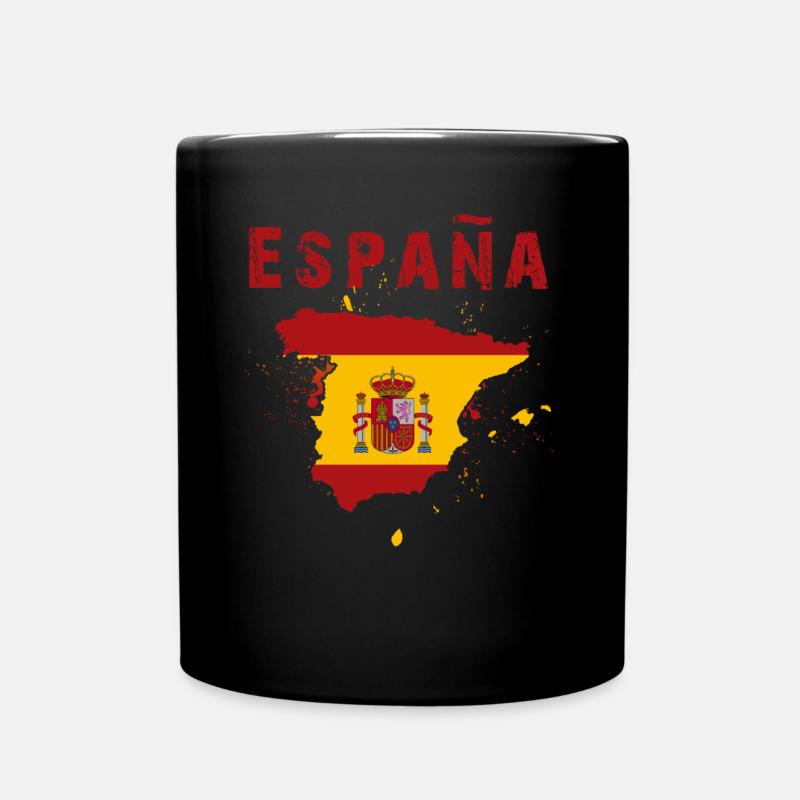 Spain Spanish Holidays - Full Colour Mug - black