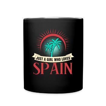 Spain Holidays Spanish - Full Colour Mug - black - Front
