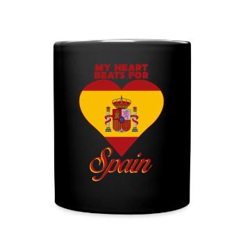 Spain Love Spanish - Full Colour Mug - black - Front