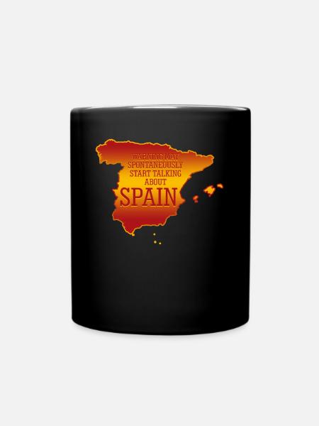 Spanien Spanisch Urlaub - Tasse einfarbig - Schwarz