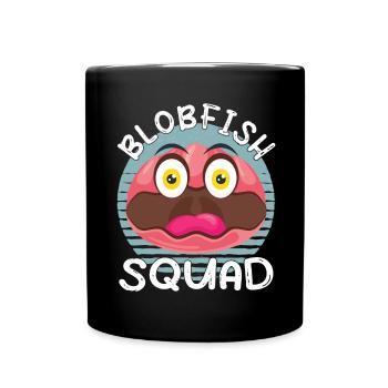 Costume de Blobfish - Visage de poisson Blob laid - - Mug uni - noir - Devant