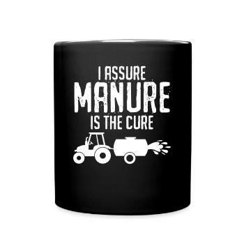 Farmer manure drive farmer farmers - Full Colour Mug - black - Front