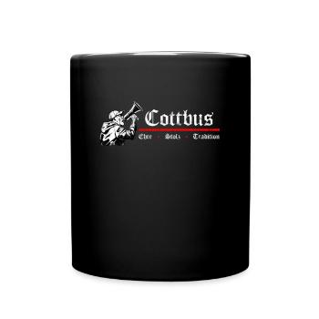 Cottbus Ehre Stolz Tradition - Tasse einfarbig - Schwarz - Vorne