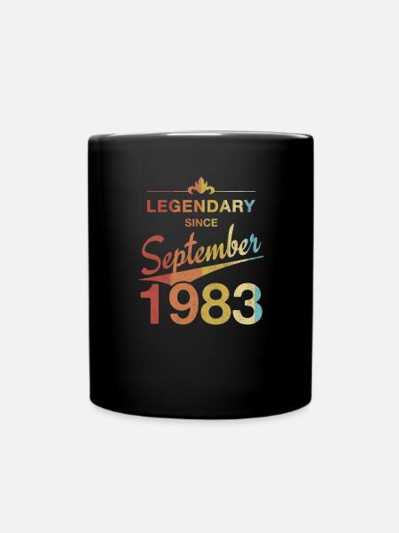 40. Geburtstag Legendär September 1983 Jahrgang 83 - Tasse einfarbig - Schwarz
