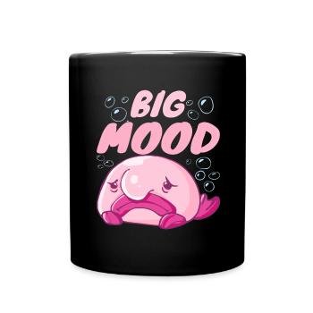 Costume de Blobfish - Visage de poisson Blob laid - - Mug uni - noir - Devant