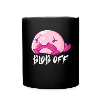 Costume de Blobfish - Visage de poisson Blob laid - - Mug uni - noir - Devant