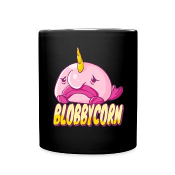 Costume de Blobfish - Visage de poisson Blob laid - - Mug uni - noir - Devant