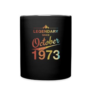50e anniversaire Légendaire Octobre 1973 Volume 73 - Mug uni - noir - Devant