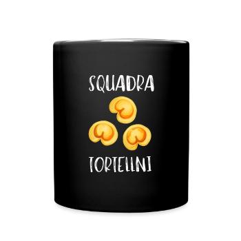 Italian Penne Pasta Tortellini - Tasse einfarbig - Schwarz - Vorne