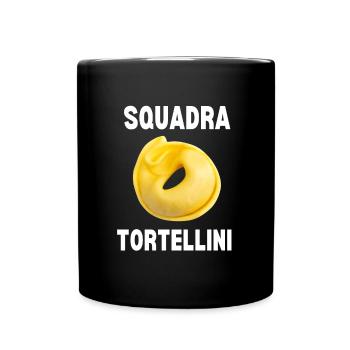 Italian Penne Pasta Tortellini - Tasse einfarbig - Schwarz - Vorne