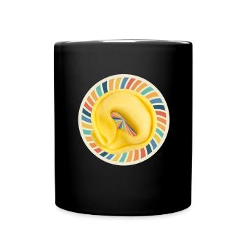 Italian Penne Pasta Tortellini - Tasse einfarbig - Schwarz - Vorne