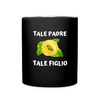 Italian Penne Pasta Tortellini - Tasse einfarbig - Schwarz - Vorne