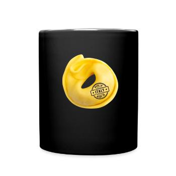 Italian Penne Pasta Tortellini - Tasse einfarbig - Schwarz - Vorne