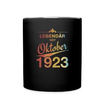 100 Birthday Legendary October 1923 Volume 23 - Full Colour Mug - black - Front