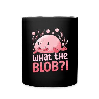 Costume de Blobfish - Visage de poisson Blob laid - - Mug uni - noir - Devant