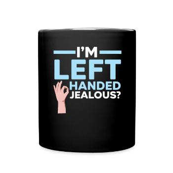 Je suis jaloux gaucher ? Gaucher Wi - Mug uni - noir - Devant