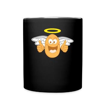 Kartoffel Engel Kartoffeln - Tasse einfarbig - Schwarz - Vorne