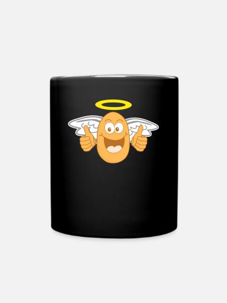 Kartoffel Engel Kartoffeln - Tasse einfarbig - Schwarz