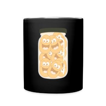 Kartoffel im Glas Kartoffeln - Tasse einfarbig - Schwarz - Vorne