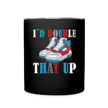 Lustiger Sneaker -Sammler - Turnschuhe - Tasse einfarbig - Schwarz - Vorne