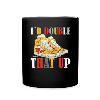 Lustiger Sneaker -Sammler - Turnschuhe - Tasse einfarbig - Schwarz - Vorne
