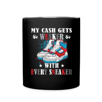 Funny sneaker collector - sneakers - Mug uni - noir - Devant