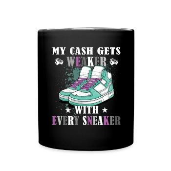 Funny sneaker collector - sneakers - Mug uni - noir - Devant
