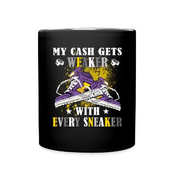 Funny sneaker collector - sneakers - Mug uni - noir - Devant
