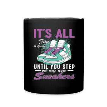 Funny sneaker collector - sneakers - Mug uni - noir - Devant
