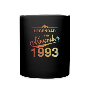 30th Birthday Legendary November 1993 Volume 93 - Full Colour Mug - black - Front