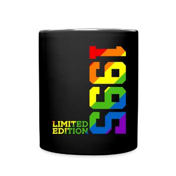 LGBTQ 1995 RAINBOW QUEER 30TH BIRTHDAY PRIDE - Full Colour Mug - black - Front