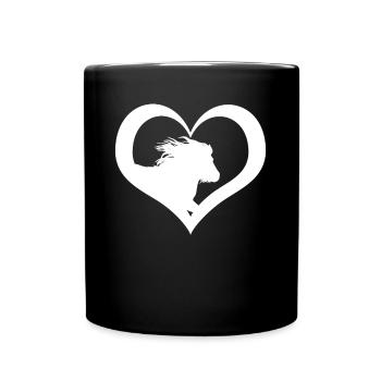 Shetland Pony Heart Pony Shetty - Mug uni - noir - Devant