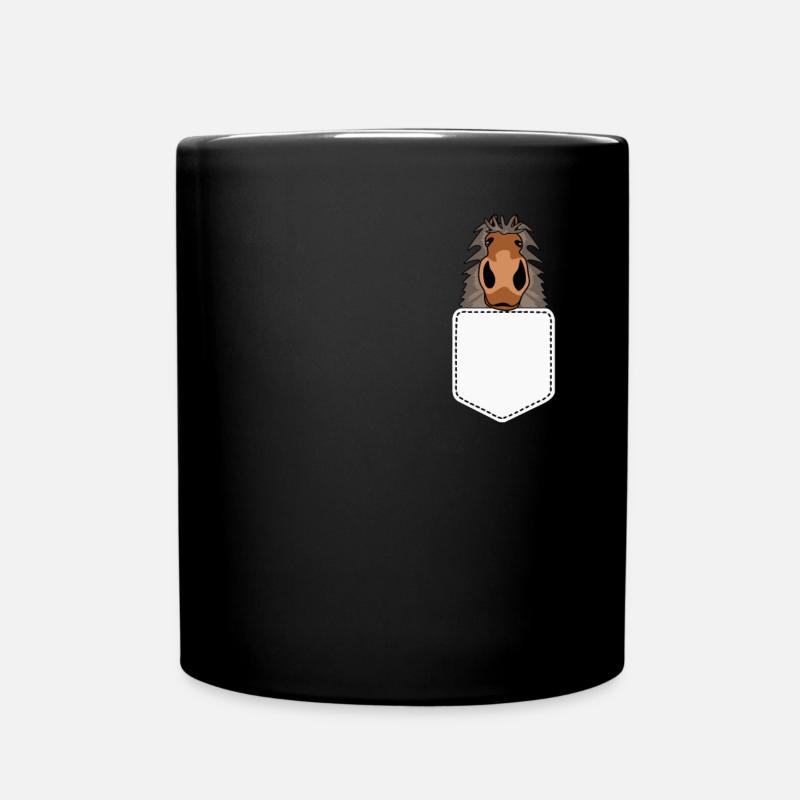 Shetlandpony Reiten Shetland Pony Shetty - Tasse einfarbig - Schwarz