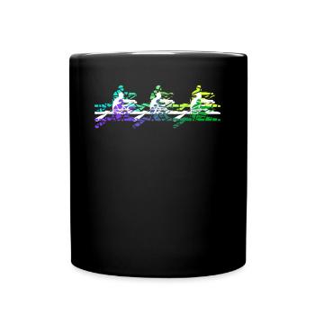 Rudersport Kanu Ruderboot Ruderer Rudern - Tasse einfarbig - Schwarz - Vorne